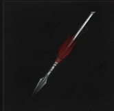 Arma Lanza con borlas rojas